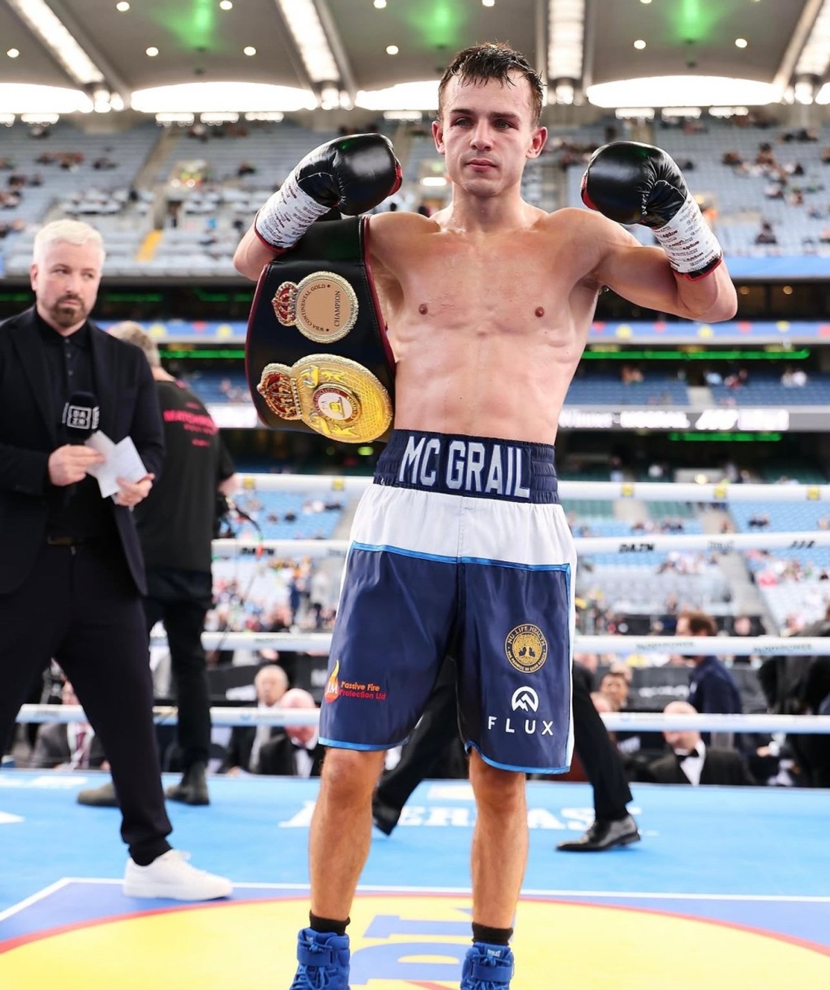 Joe McGrail after defeating Matthew Boreland in Dublin